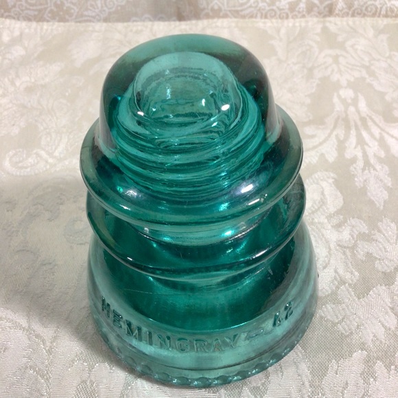 Vintage Aqua Hemingray - 42 Glass Insulator - Picture 3 of 7